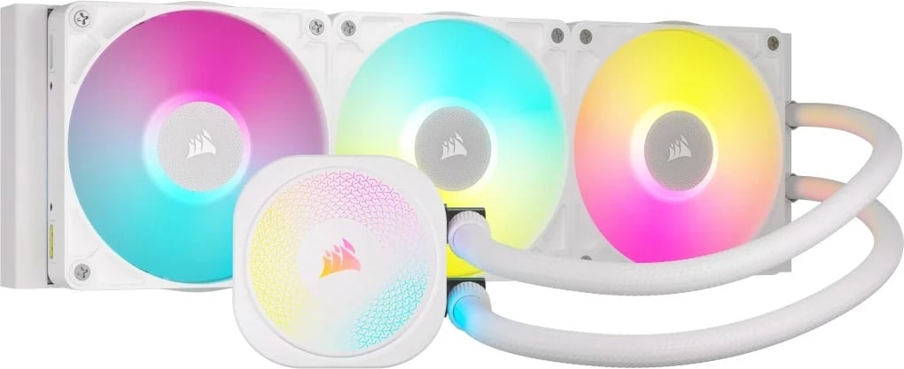 Kasë ftohëse Corsair iCUE LINK TITAN 360 RX RGB AIO, 360mm, e bardhë
