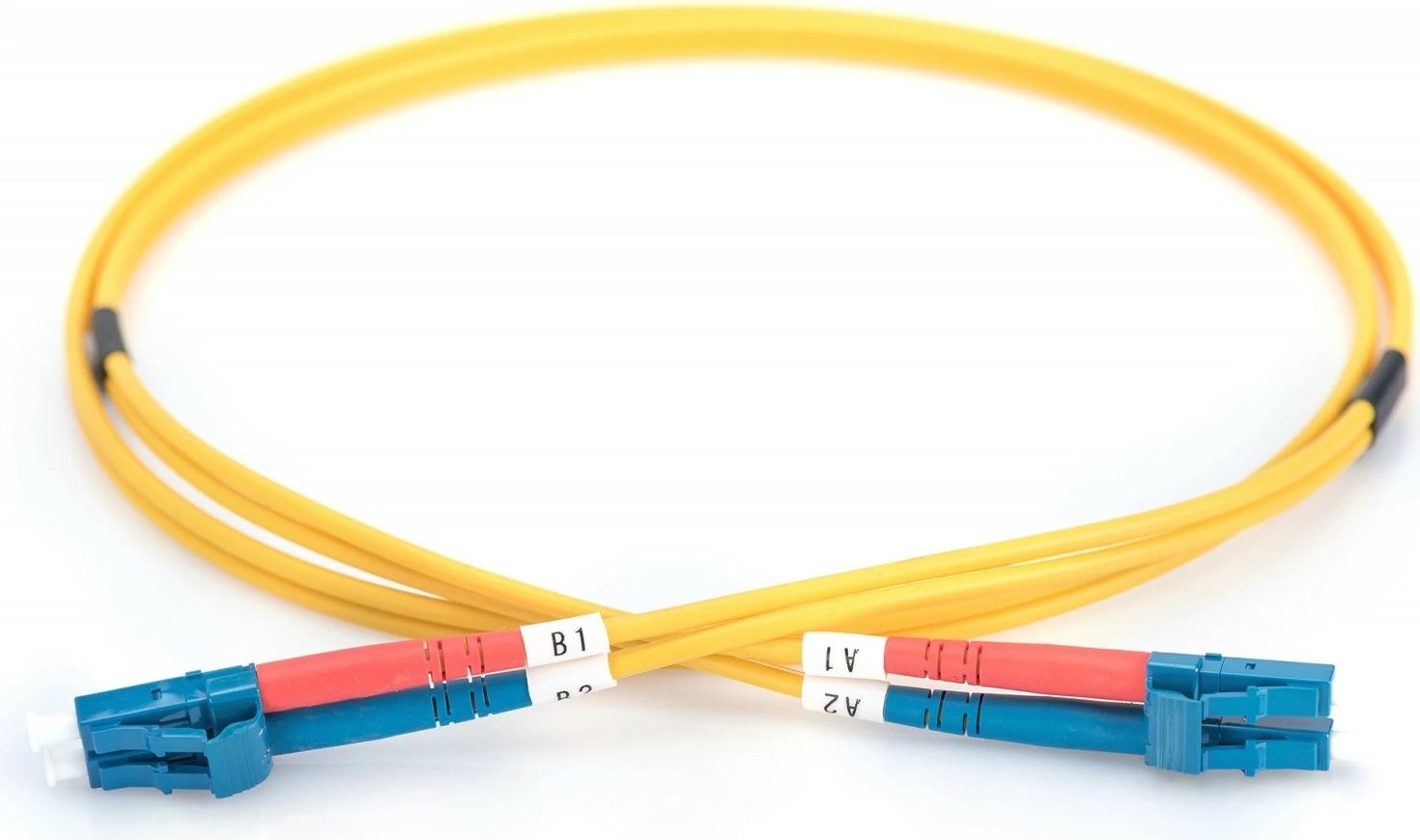 Kabllo optike Digitus DK-2933-05, patchcord singlemode OS2, LC-LC, 5m, Verdhë