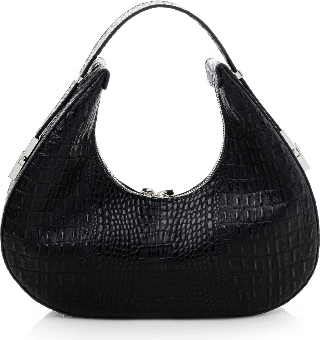 Çantë krahu Vince Camuto Riviera, krokodil e zezë