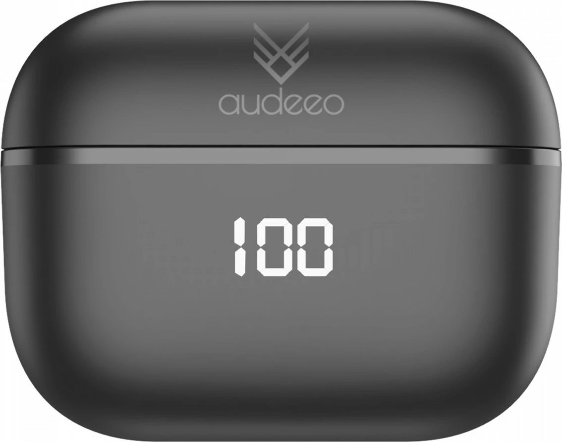 Kufje TWS Audeeo Aeropods, Bluetooth 5.3, ANC, me kuti karikimi, të zeza Kufje TWS Audeeo Aeropods, Bluetooth 5.3, ANC, me kuti karikimi, të zeza