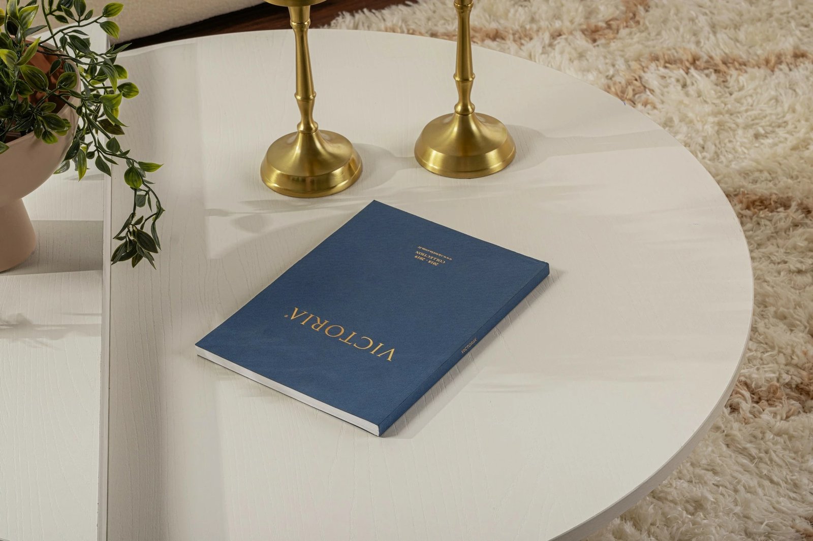 Tavolinë kafeje Nordure, Orion, ngjyrë druri e bardhë