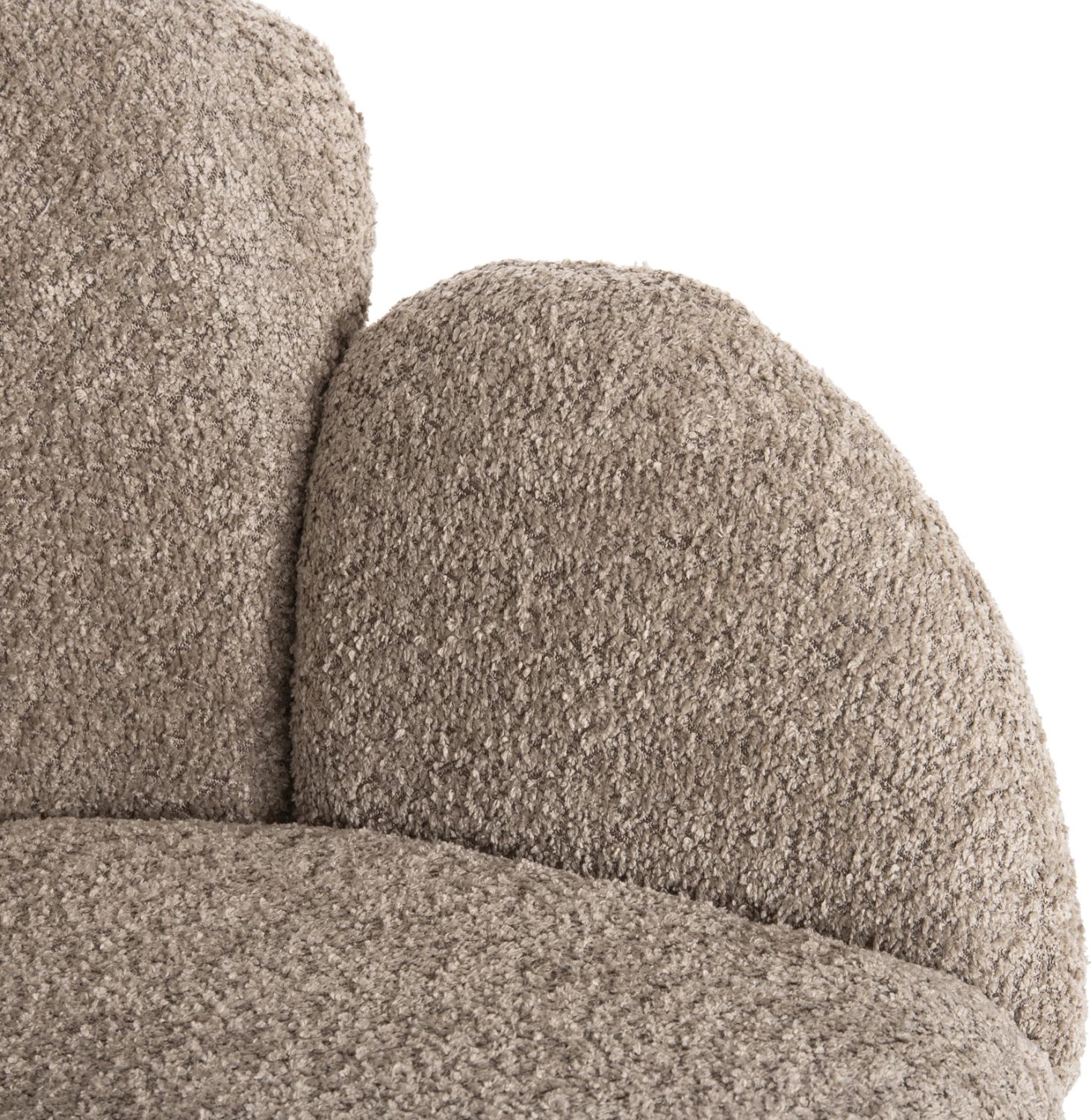 Karrige HARNIS FH9603.08, ngjyrë bezhë, bazë metalike e zezë, 59.5x64x77 cm