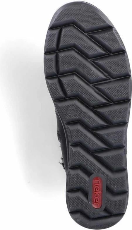 Çizme Rieker për femra, të zeza