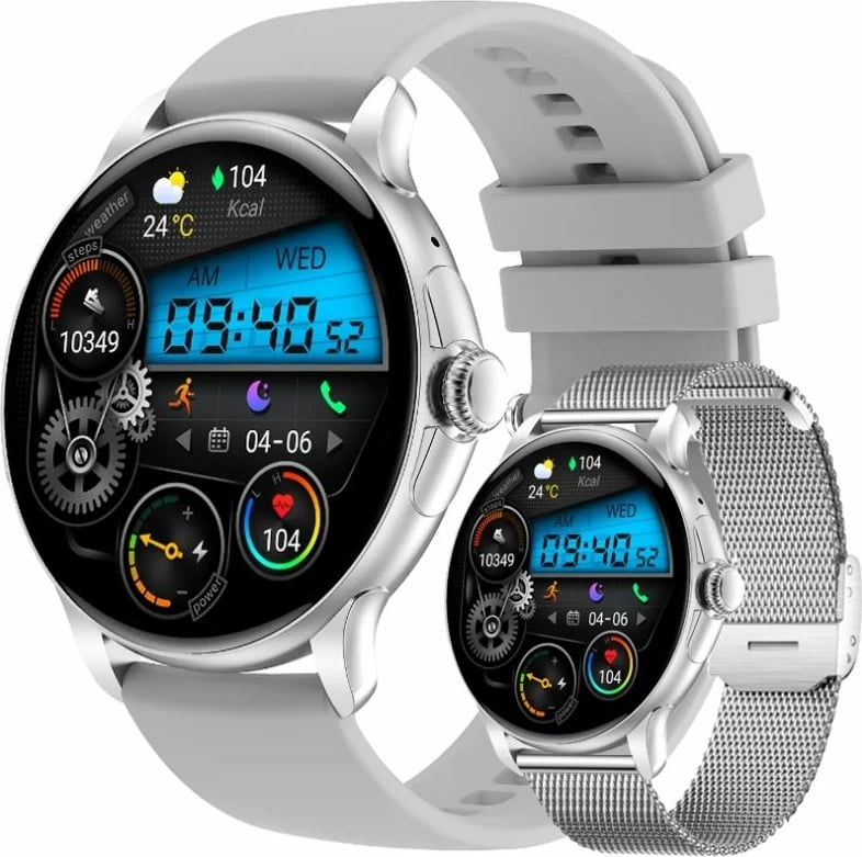 Smartwatch për femra Rubicon, argjendi