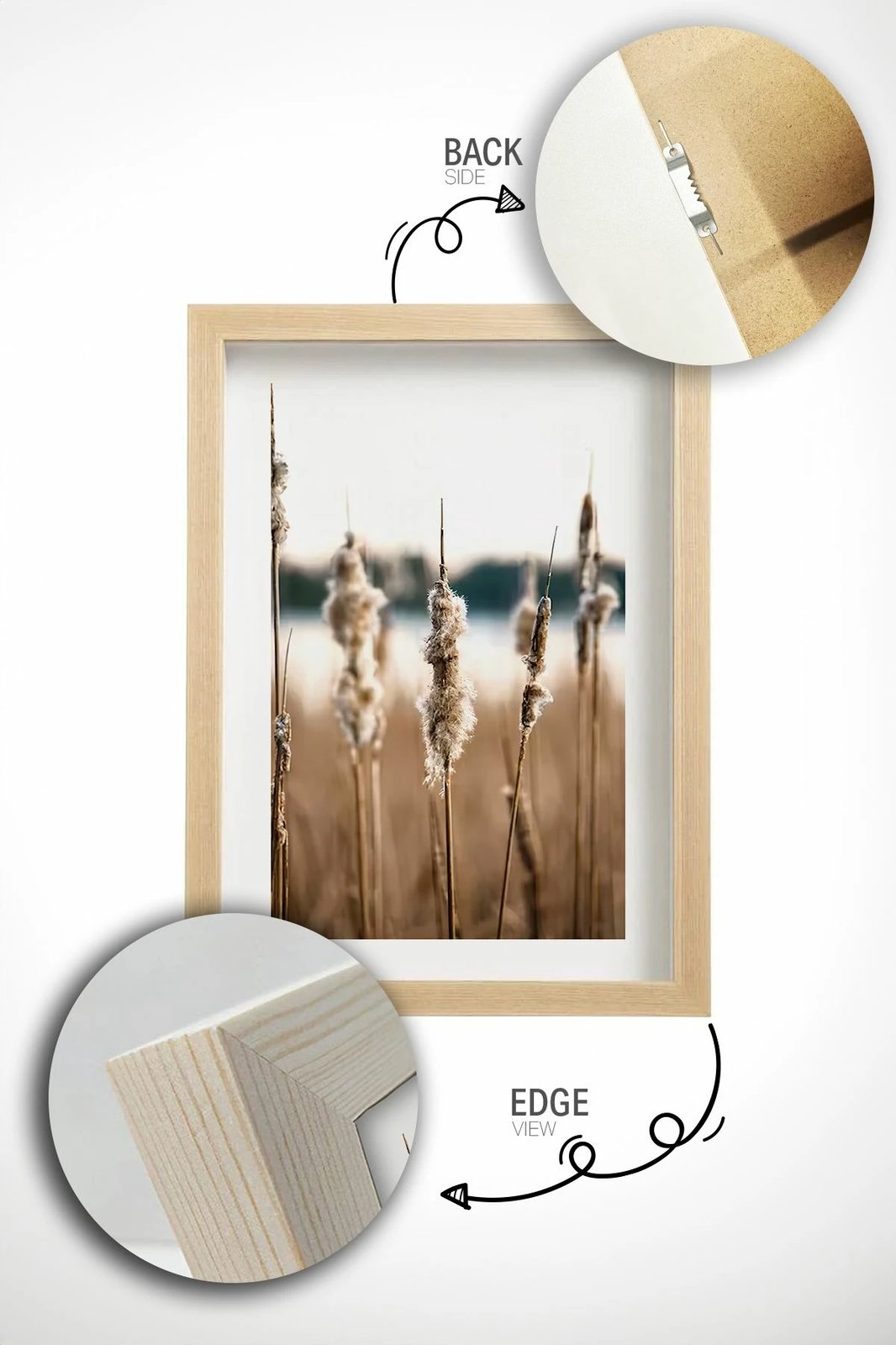 Set pikturash dekorative me kornizë, 3 copë, Wallity, Artavessastko39