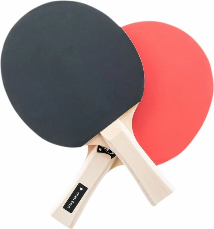 Reketa pingpongu Yakimasport, unisex, e zezë/e kuqe