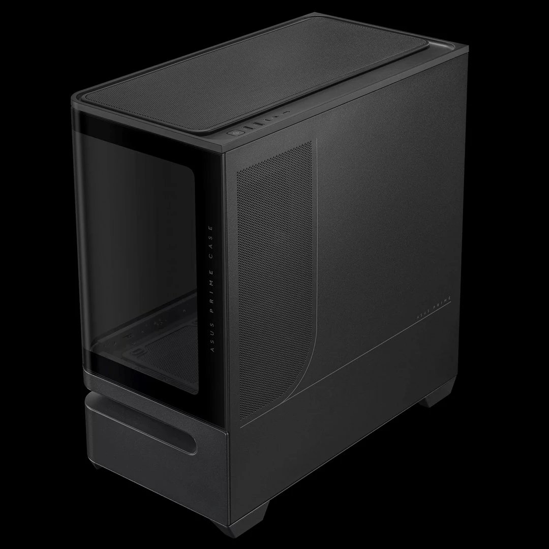Kasë ASUS PRIME AP202 TG ARGB, e zezë