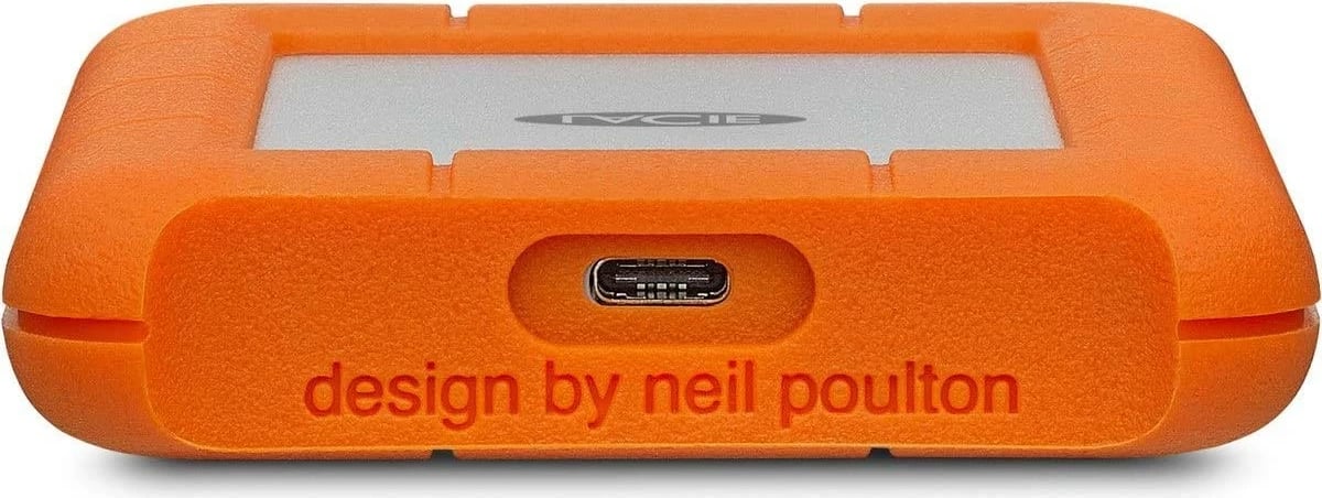 Kasë e jashtme LaCie Rugged 5TB, 2.5", USB Type-C, Portokalli/Gri