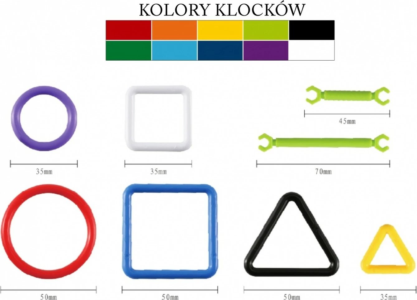 Set lodrash ndërtimi ASKATO Little Genius Building Blocks, 360 elemente, shumëngjyrëshe