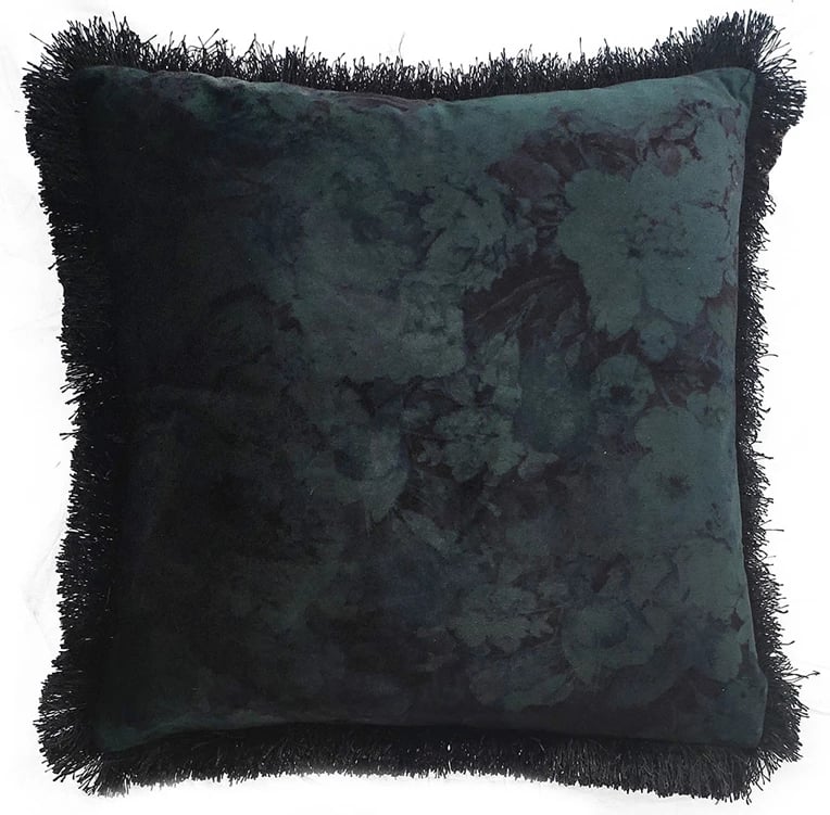 Jastëk dekorativ Frins, material kadife, shumëngjyrësh, 45x45cm