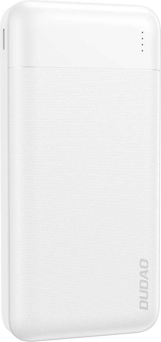 Powerbank Dudao K18-1W 10000mAh 10W 2 porta dalje, USB-A/USB-C/Micro USB e bardhë