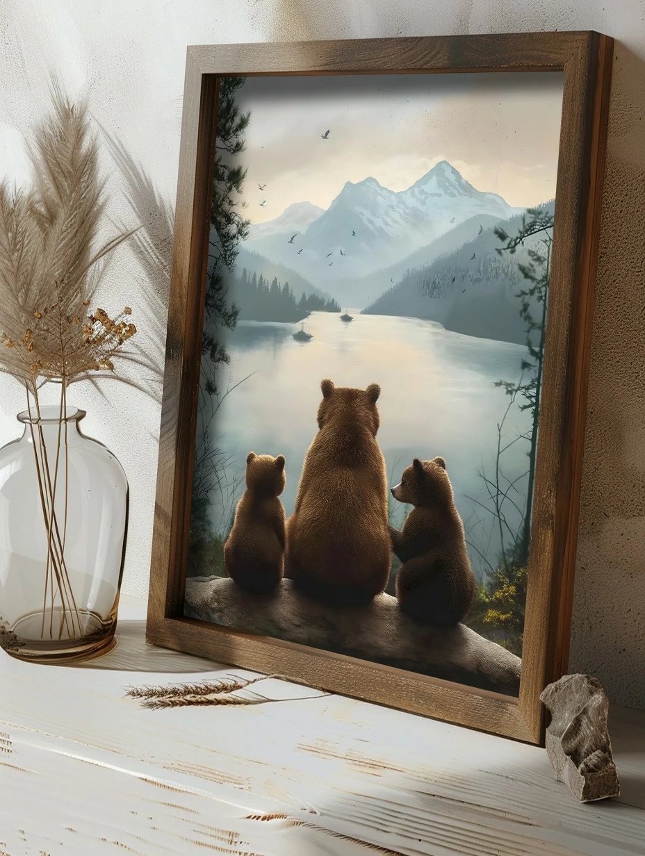 Pikturë dekorative me kornizë MDF, Wallity, GE234-L