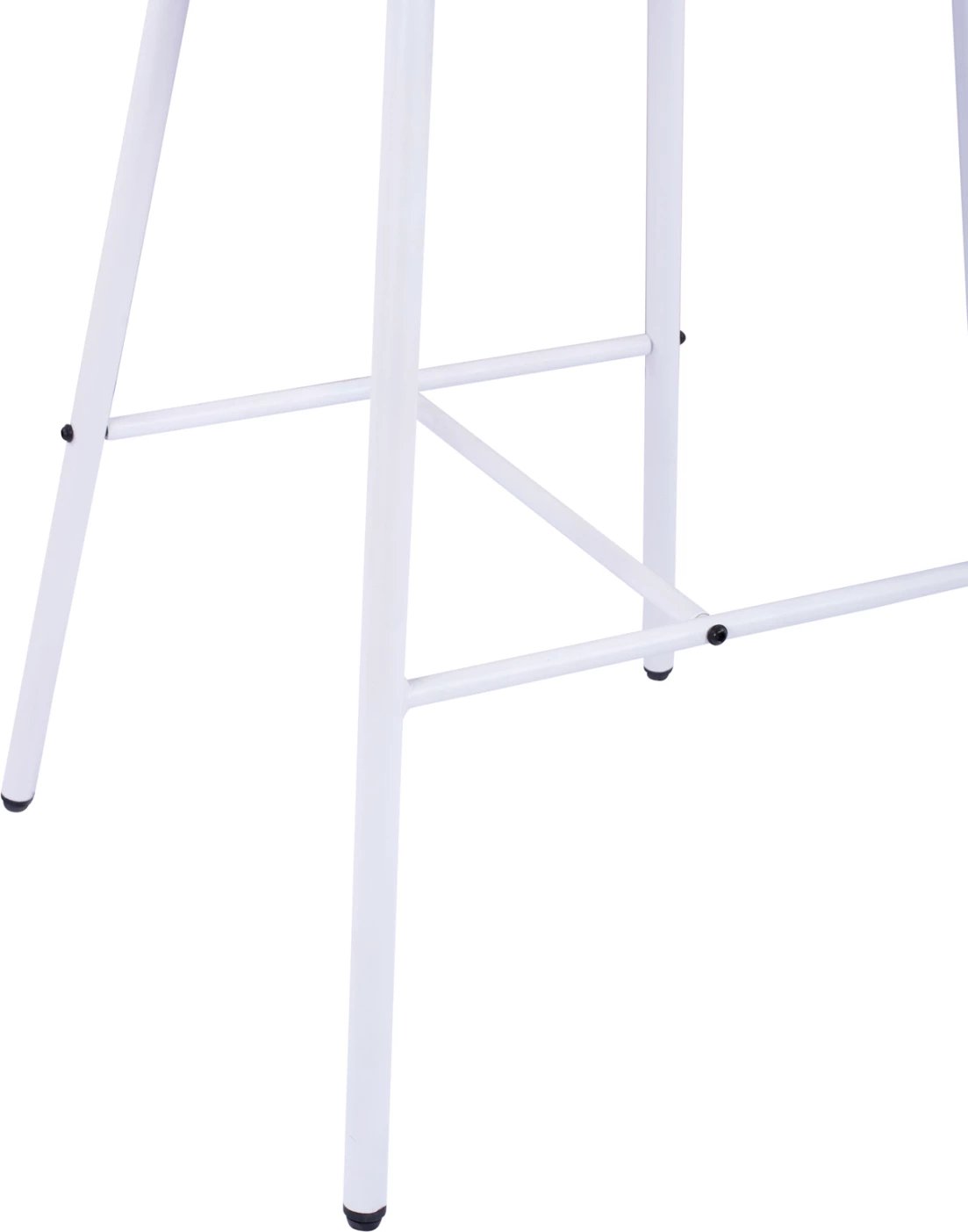 Karrige për bar me kornizë metalike dhe litar, e bardhë, FH5714.03, 46x54x101 cm