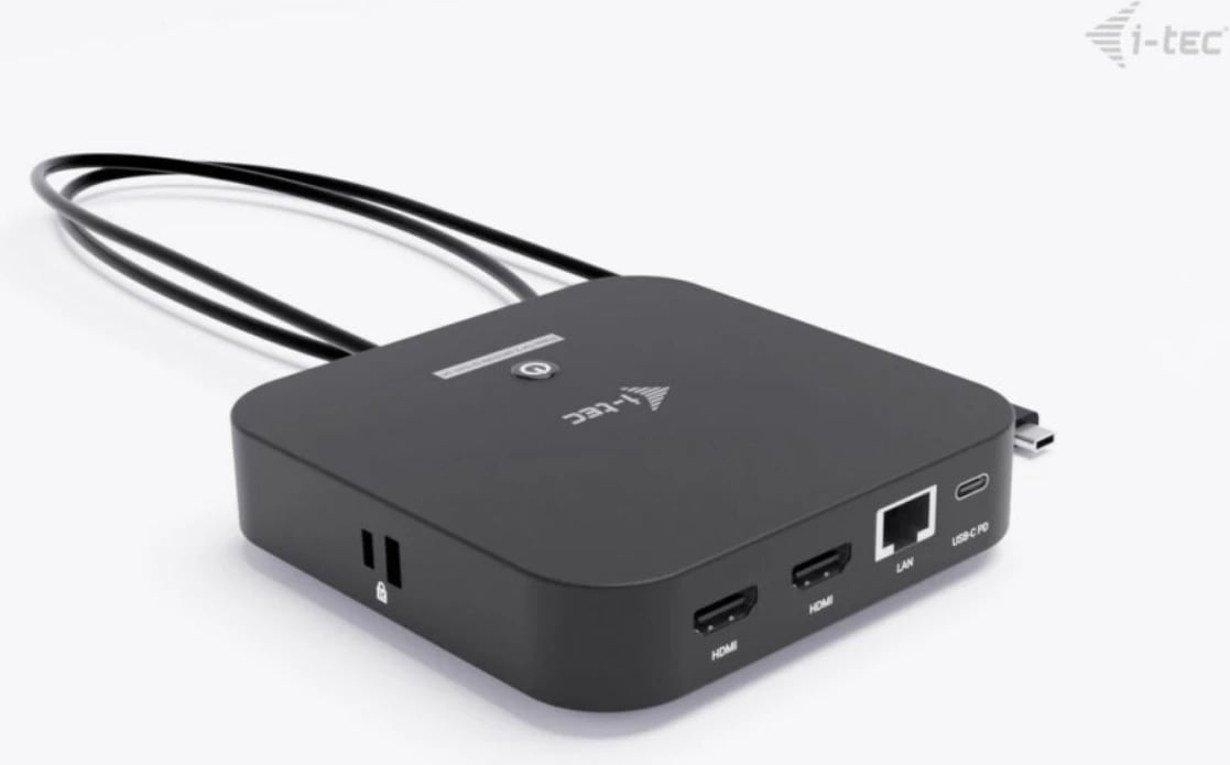 Docking station i-tec C31DUALHDMIDOCKPD, 2x HDMI, 6x USB, Power Delivery 100W, E zezë