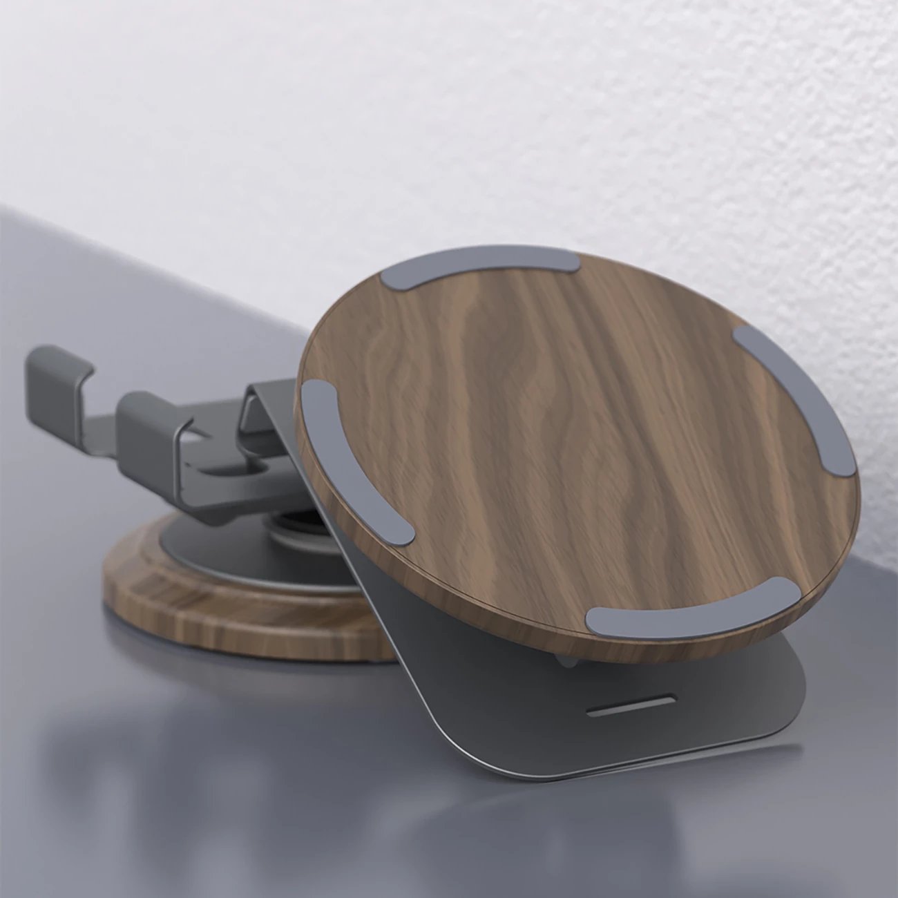 Mbajtës telefoni Dudao F17M, metal, 360°, Gri