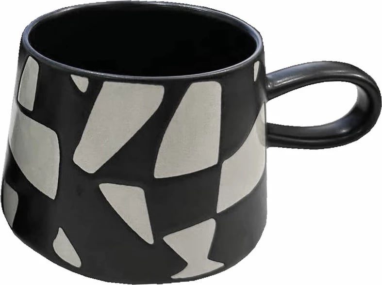 Filxhan BLEND, 8x8x8 cm, gur qeramike, zi-bardhë