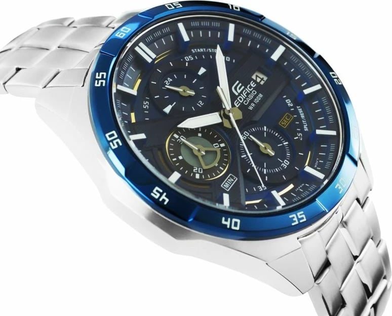 Orë dore për meshkuj Casio, silver-blue