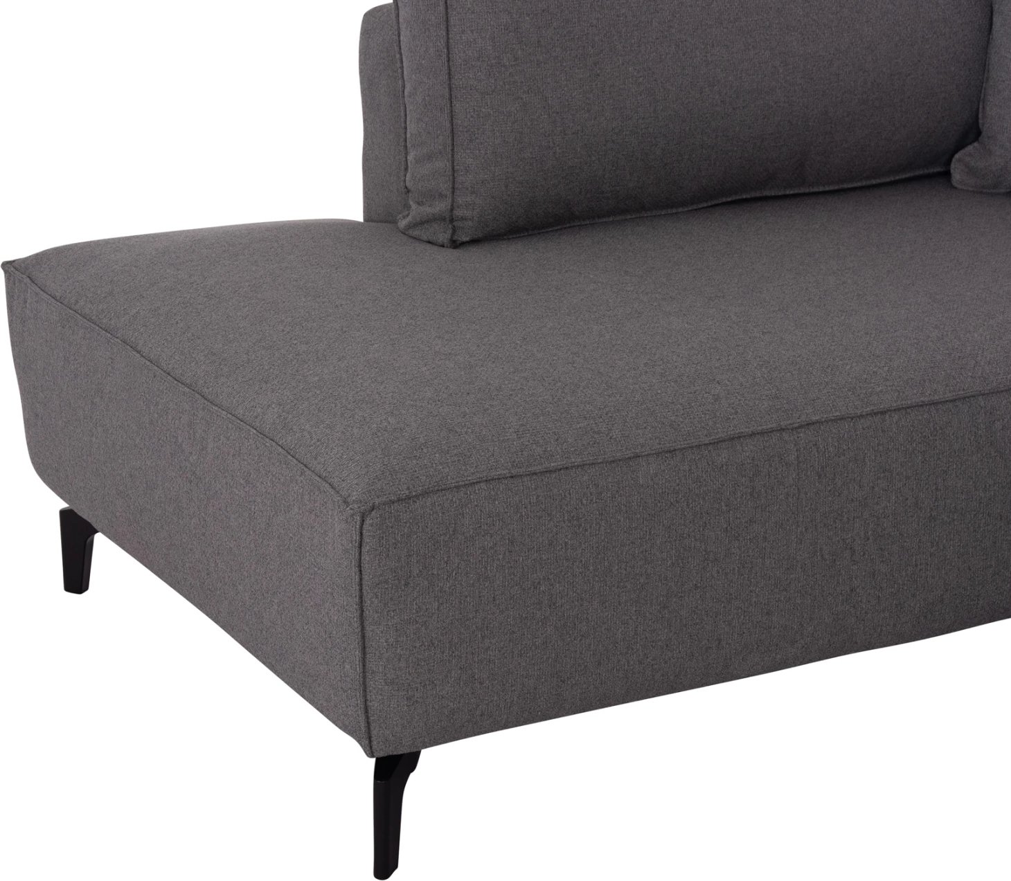 Kënd-sofë me hapësirë për depo, SAFFIRA FH3303.01L, material gri, 270x195x100cm