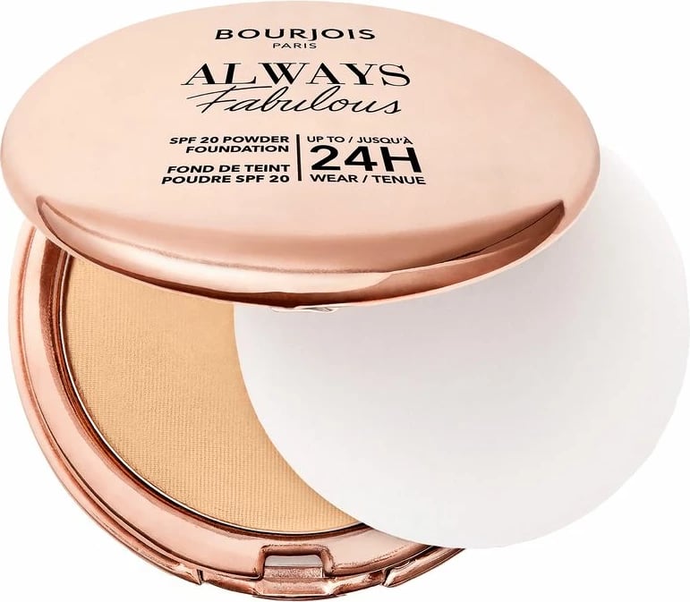 Pluhur kompakt për femra Bourjois Always Fabulous 310 Beige SPF20, 7g