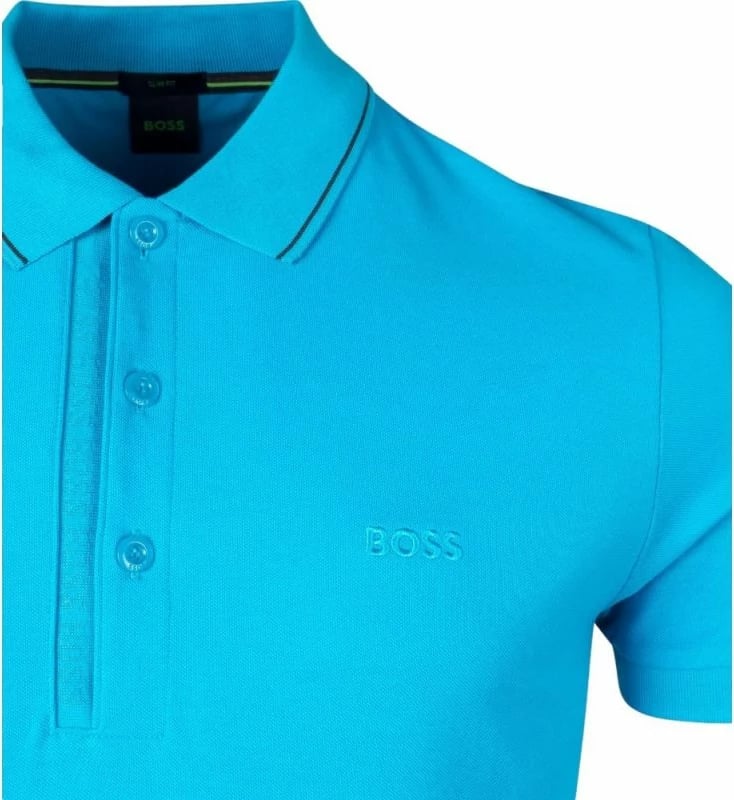 Maicë polo Boss për meshkuj, e kaltër