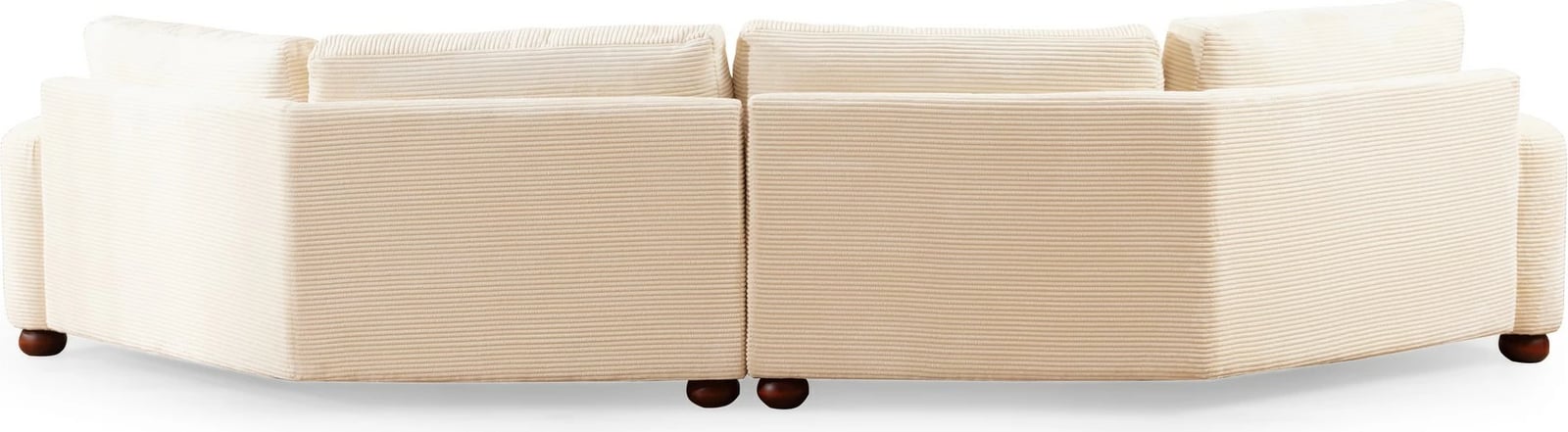 Kauç 4 vende, Atelier del Sofa, River, këndor, ngjyrë bezhë, L2-Xc Right Kauç 4 vende, Atelier del Sofa, River, këndor, ngjyrë bezhë, L2-Xc Right