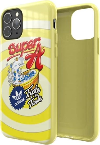 Mbështjellës Adidas Moulded Case BODEGA për iPhone 11 Pro, e verdhë