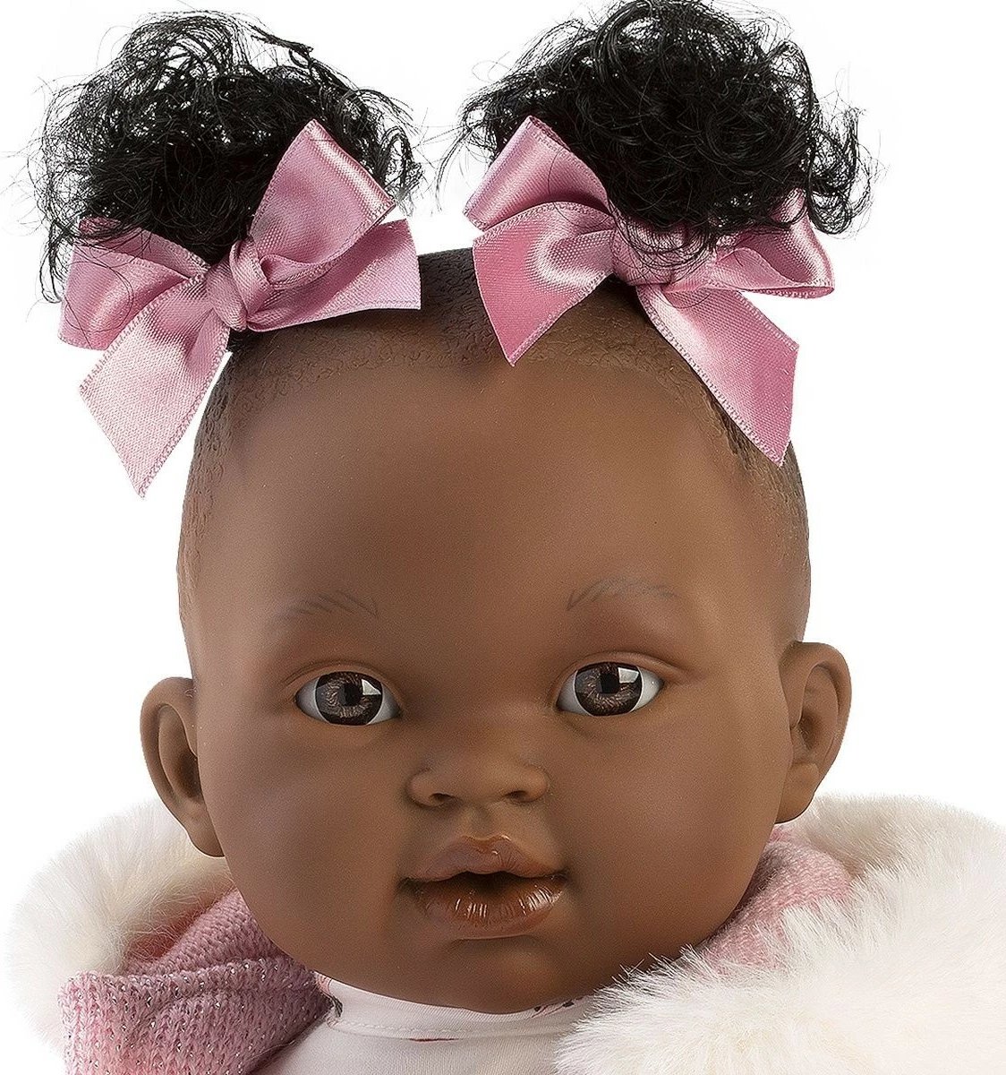 Kukull që qan, Llorens, Diara 38618, 38 cm, me efekt qarje, bateri LR44, me aksesorë, rozë