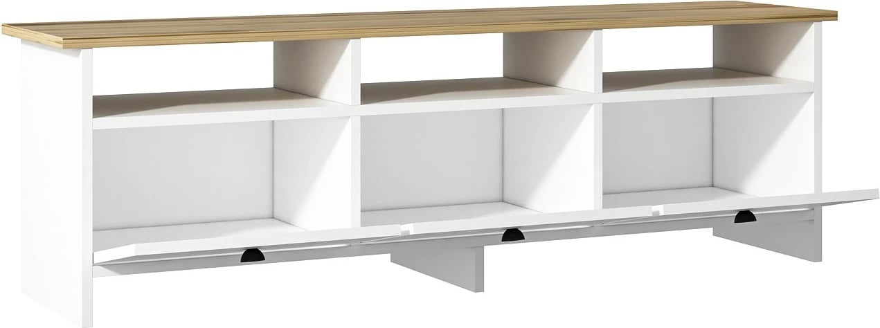 Komodë TV Skye Decor, Oslo, e bardhë-safir