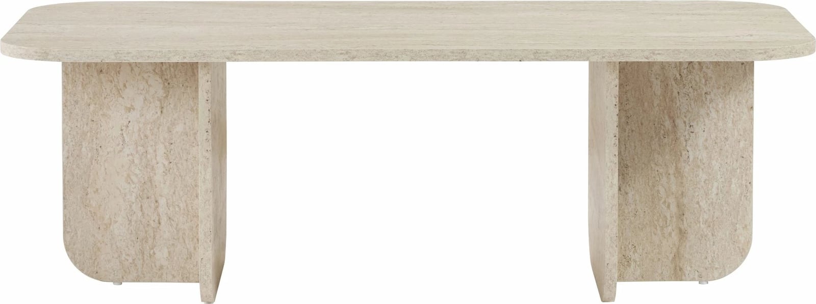 Tavolinë kafeje Nordure, Akira, ngjyrë travertine