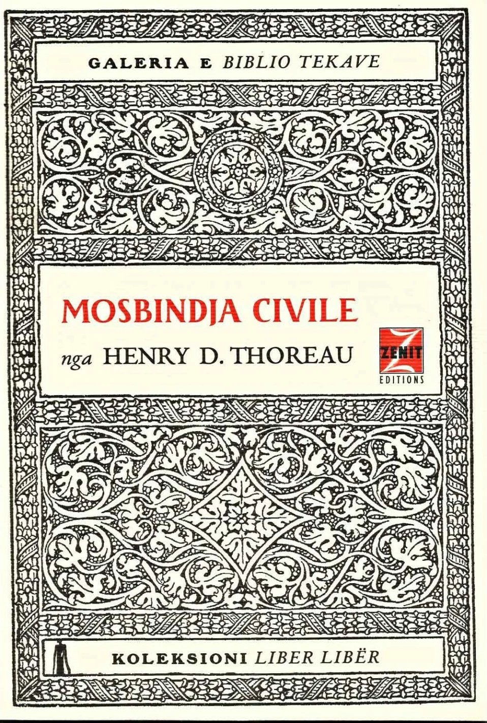 Mosbindja Civile - Henry David Thoreau