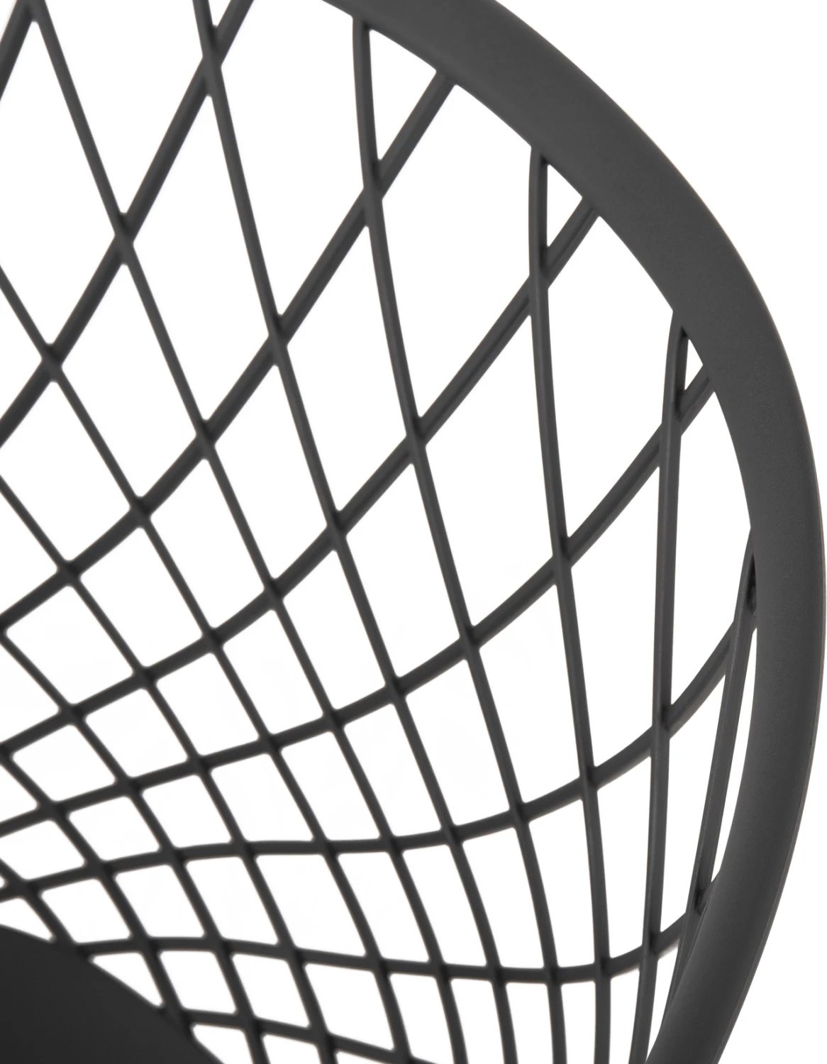 Karrige me krahë ARIADNE FH8001.30, ngjyrë gri, polipropilenë, këmbë metali të zeza, 63x56x80H cm, set prej 4 copë