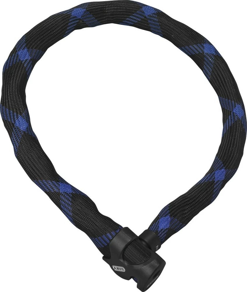 Zinxhir sigurie për biçikletë ABUS Ivera Chain 7210/110, 1100mm, zi/blu