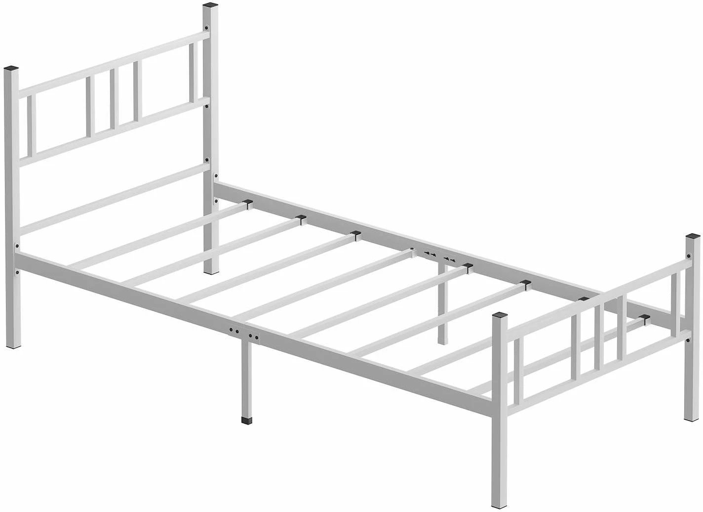 Kornizë shtrati teke, ngjyrë e bardhë, Skye Decor, 90x200