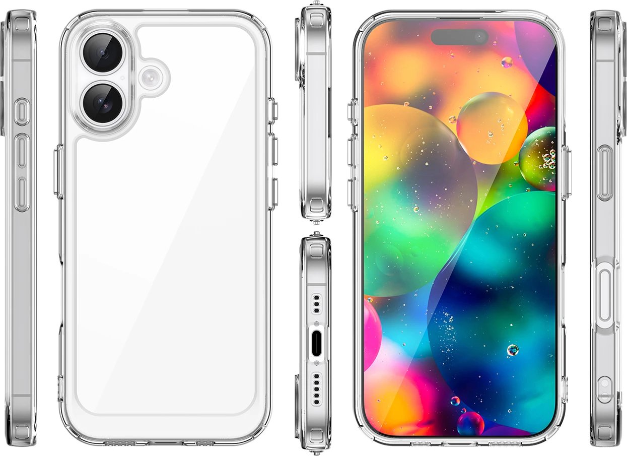Mbështjellës Hurtel Outer Space për iPhone 17, kompatibil me MagSafe, transparent