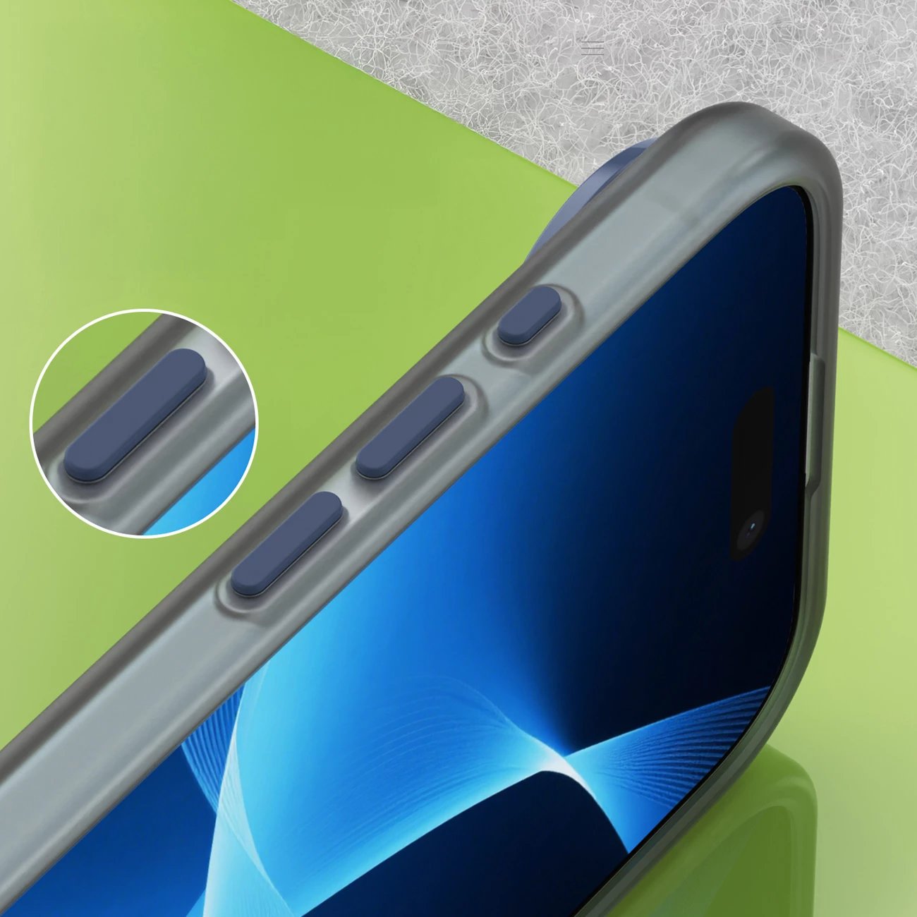 Mbështjellës Hurtel për iPhone 17 Air, MagSafe, TPU/PC, Blu mat