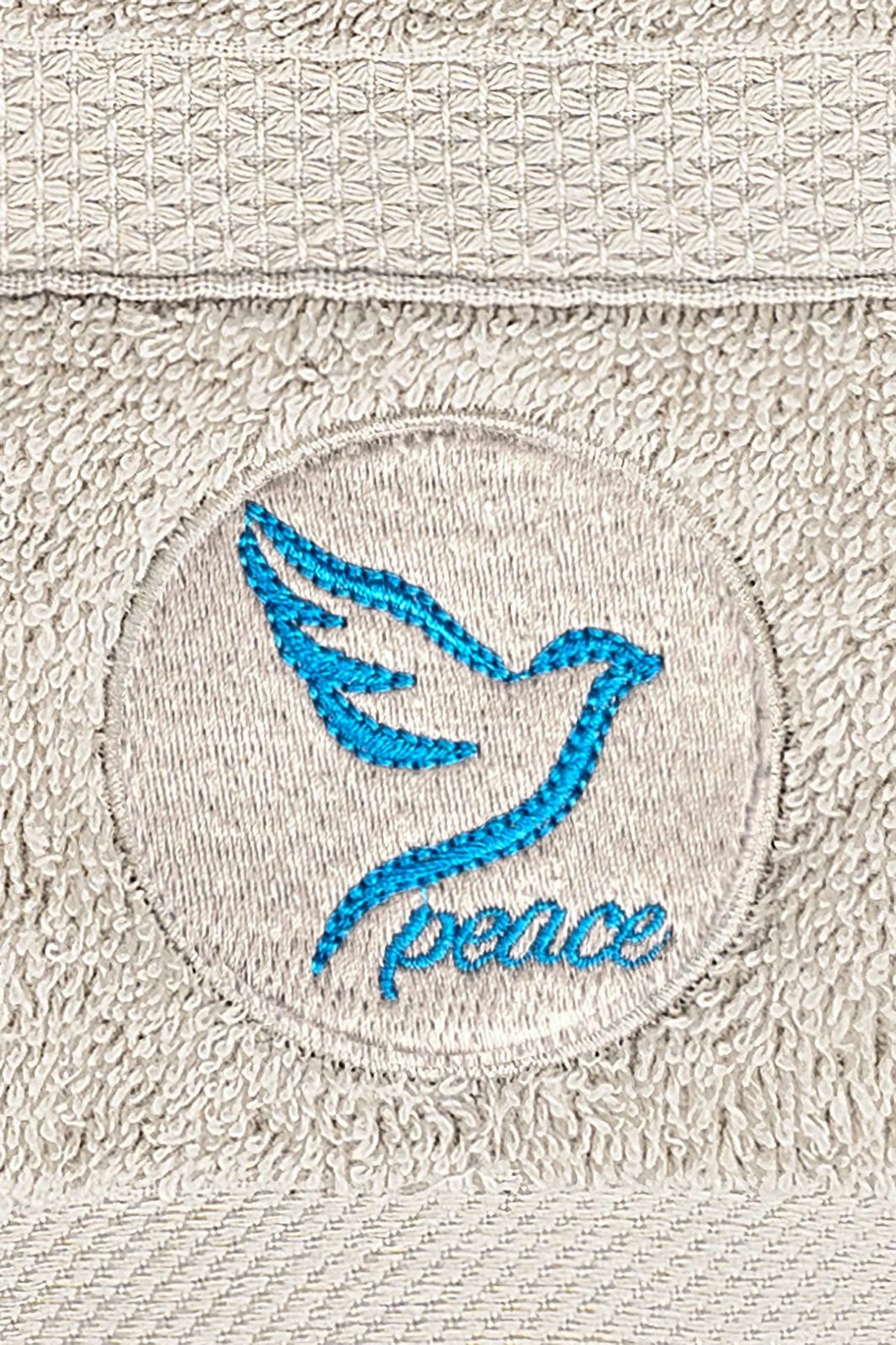 Set peshqirësh duarsh dhe banje (2 copë), Mijolnir, Peace, bezhë