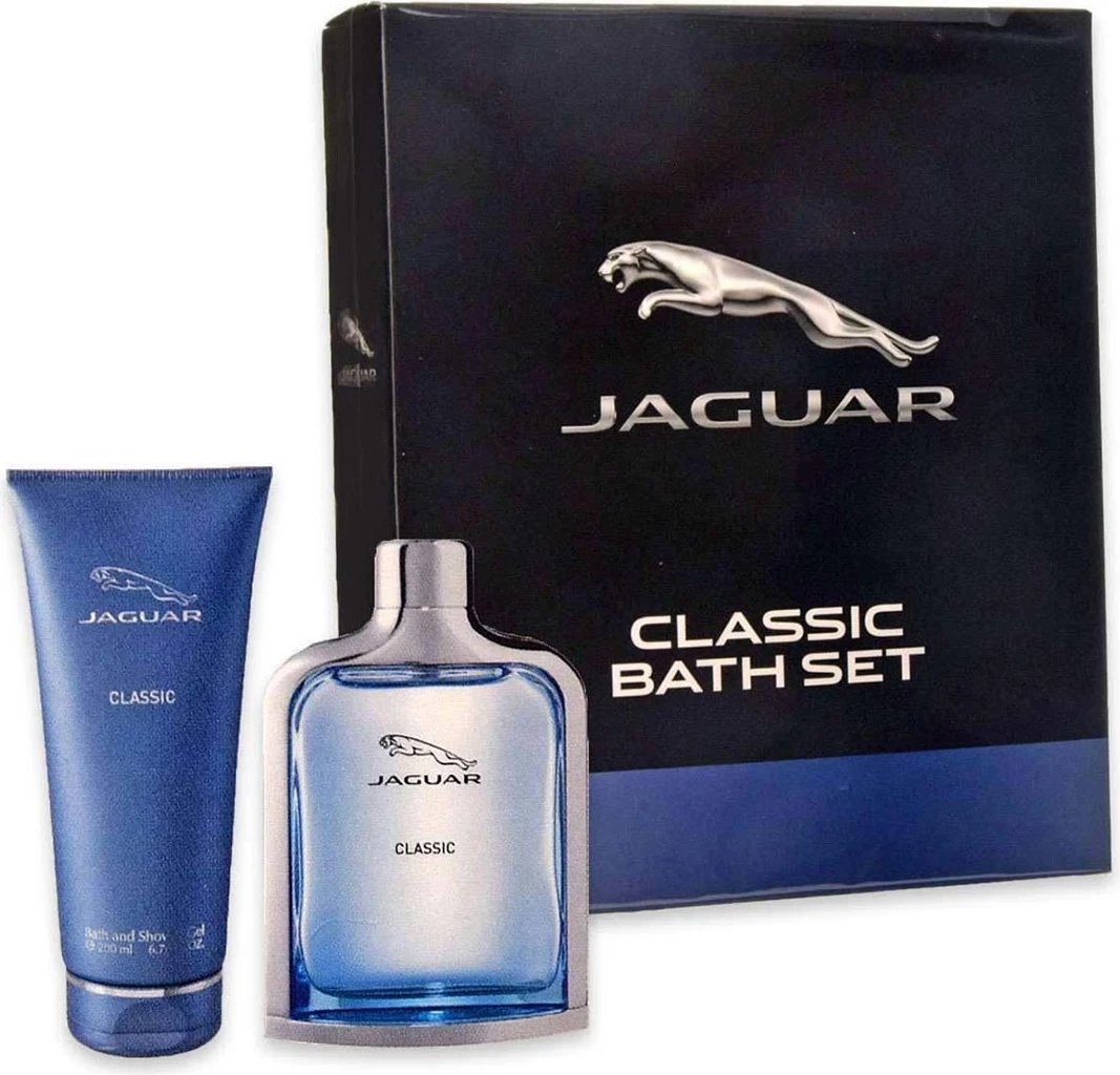 Set për larje dhe Eau de Toilette unisex Jaguar Classic 100ml + xhel dushi 200ml