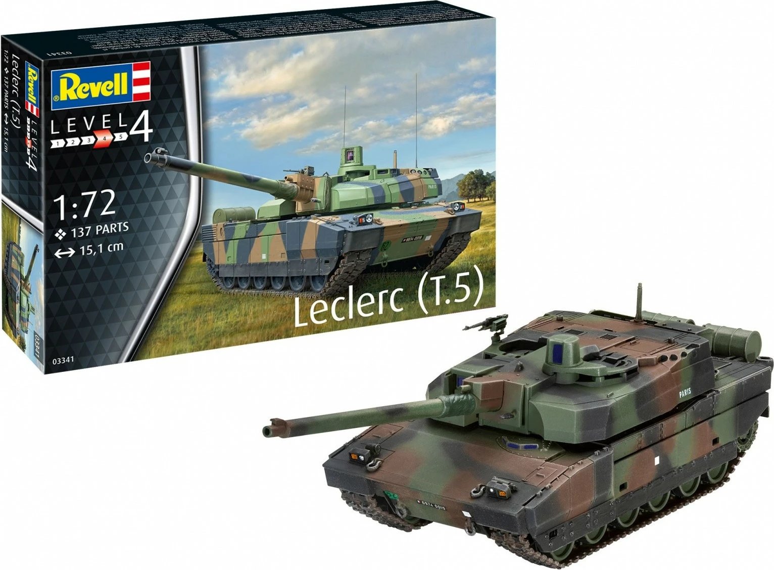 Model plastik tank Revell Leclerc T5, 1:72, 137 pjesë Model plastik tank Revell Leclerc T5, 1:72, 137 pjesë