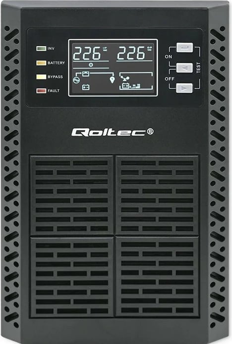 UPS Qoltec 2kVA 2000W, Online, LCD, EPO, USB, i zi