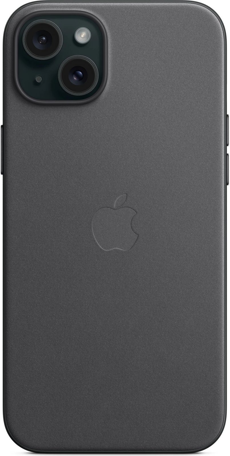 Mbështjellës Apple FineWoven për iPhone 15 Plus, MagSafe, i zi