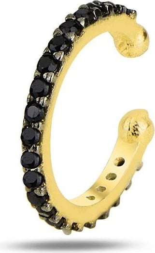 Vathë për kërthizë veshi, argjend 925, ngjyrë ari dhe e zezë, Jumeon, SGTL11965