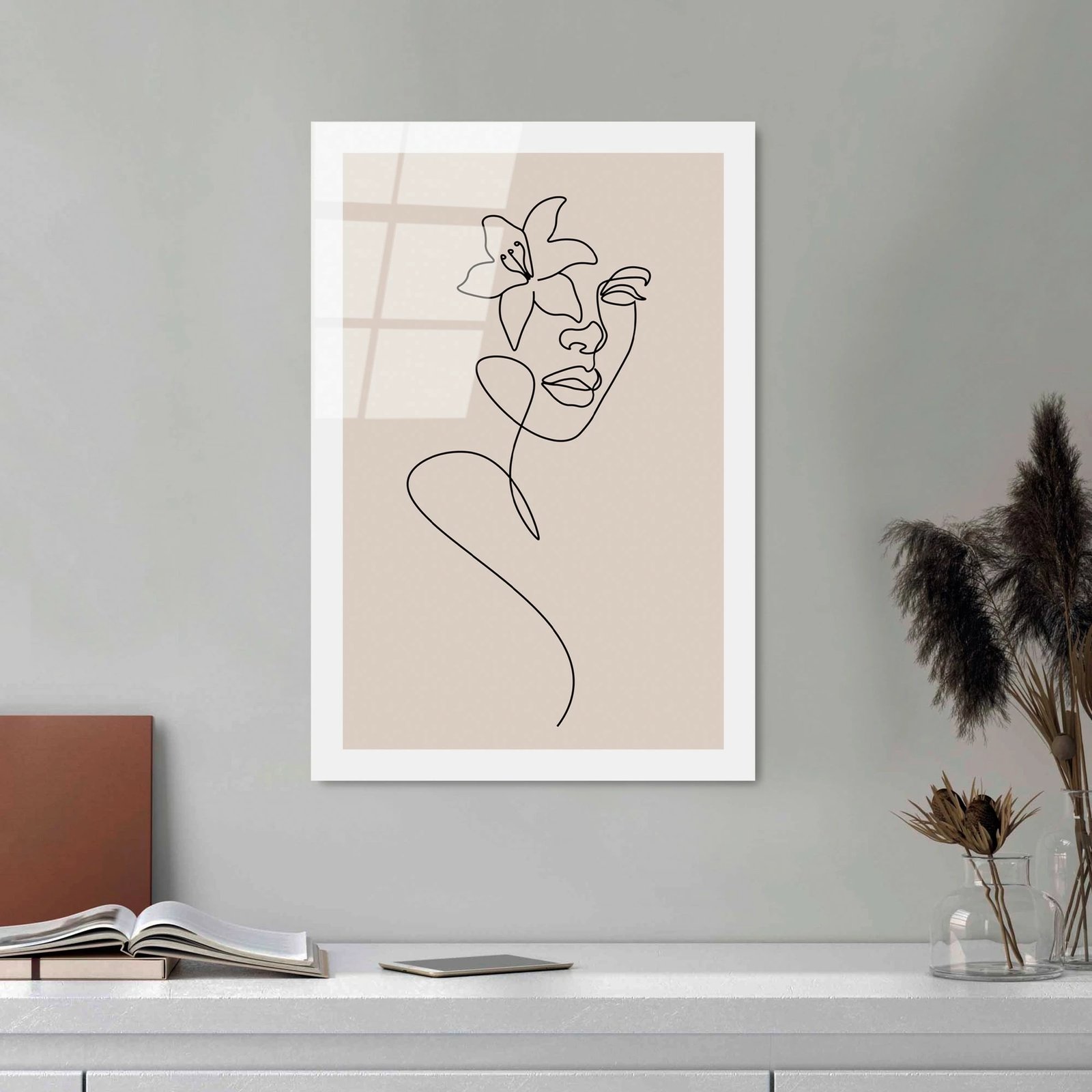 Pikturë dekorative prej xhami të temperuar, Wallity, UV-1036, 30x45cm