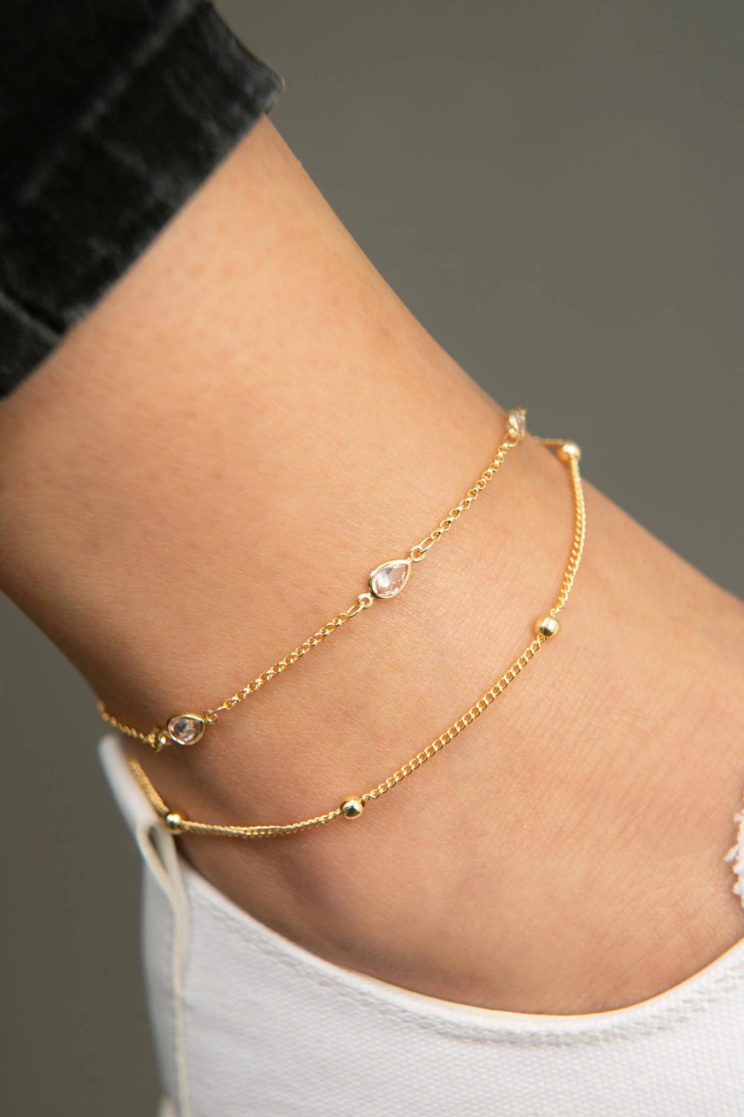 Byzylyk kyçin këmbës metalik, ngjyrë ari, ELKSLVR7022