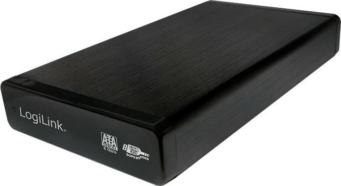 Kasë e jashtme LogiLink UA0284 për HDD 3.5", SATA, USB 3.0, Alumini, e zezë