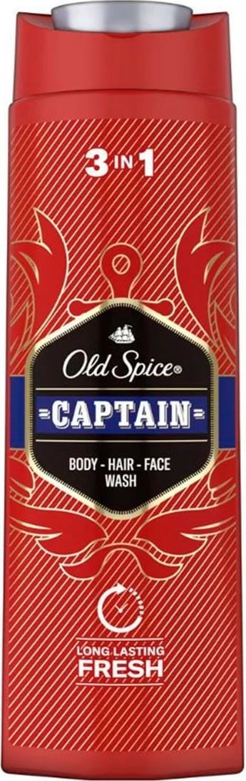 Xhel dushi 3n1 Old Spice Captain 400ml