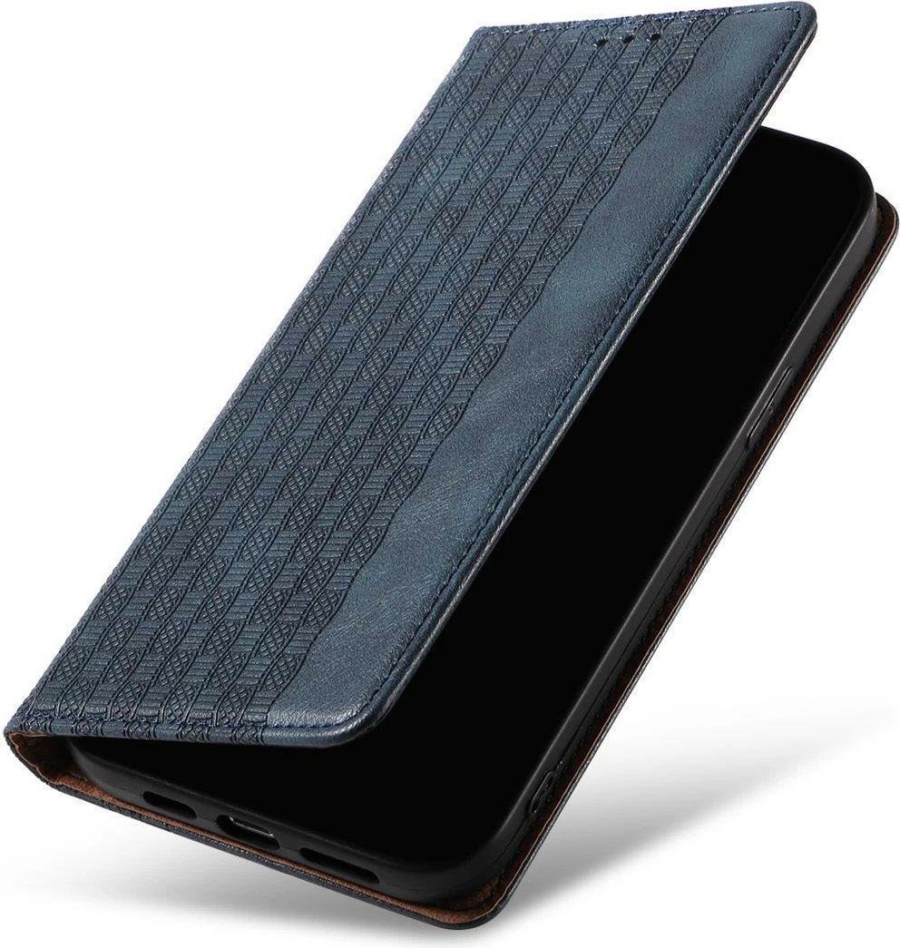 Mbështjellës Hurtel Magnet Strap Case për iPhone 12 Pro, me portofol dhe rrip dore, Blu