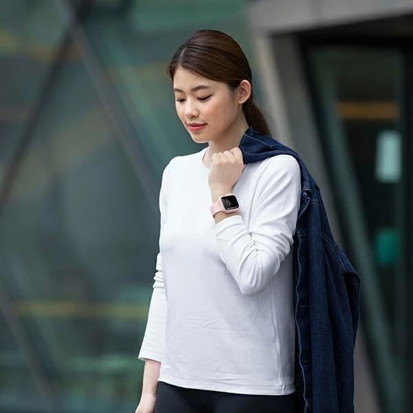 Mbështjellës UNIQ Moduo për Apple Watch 4/5/6/7/8/SE 44/45mm, rozë dhe bardhë