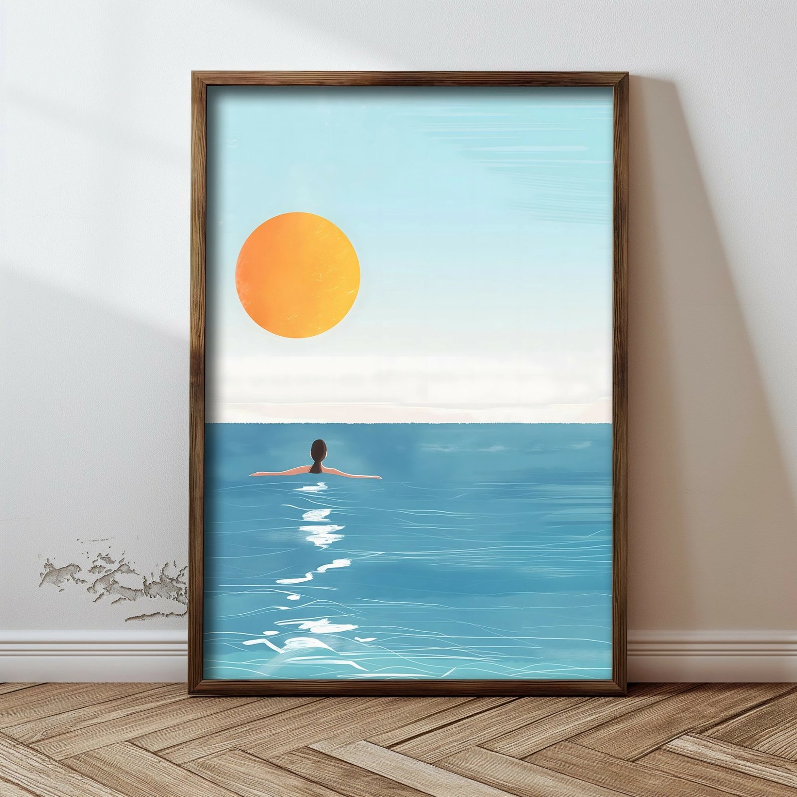 Pikturë dekorative me kornizë MDF, shumëngjyrëshe, Wallity GE103-L