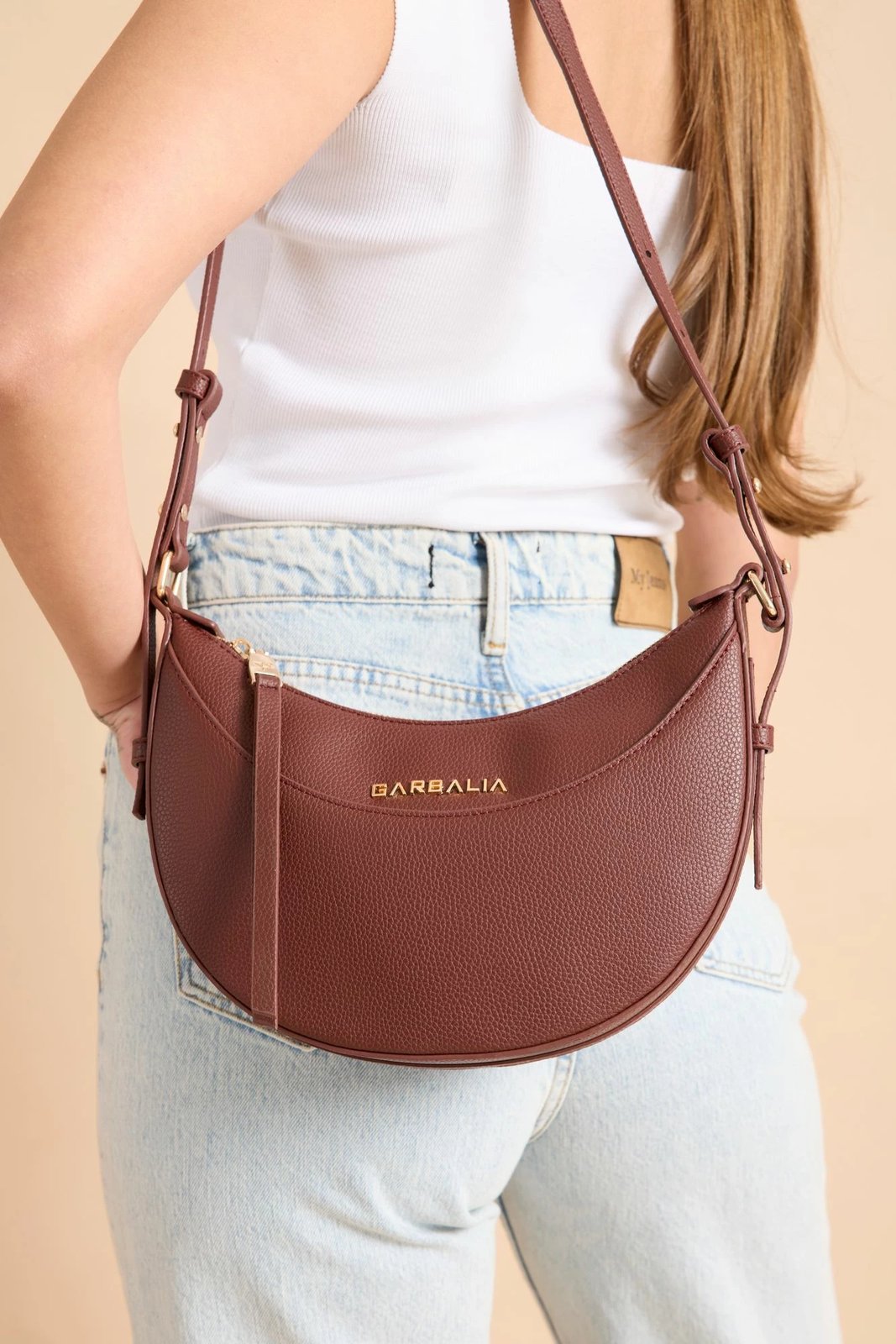 Çantë krahu Zoozie Bags, Santorini, ngjyrë burgundy