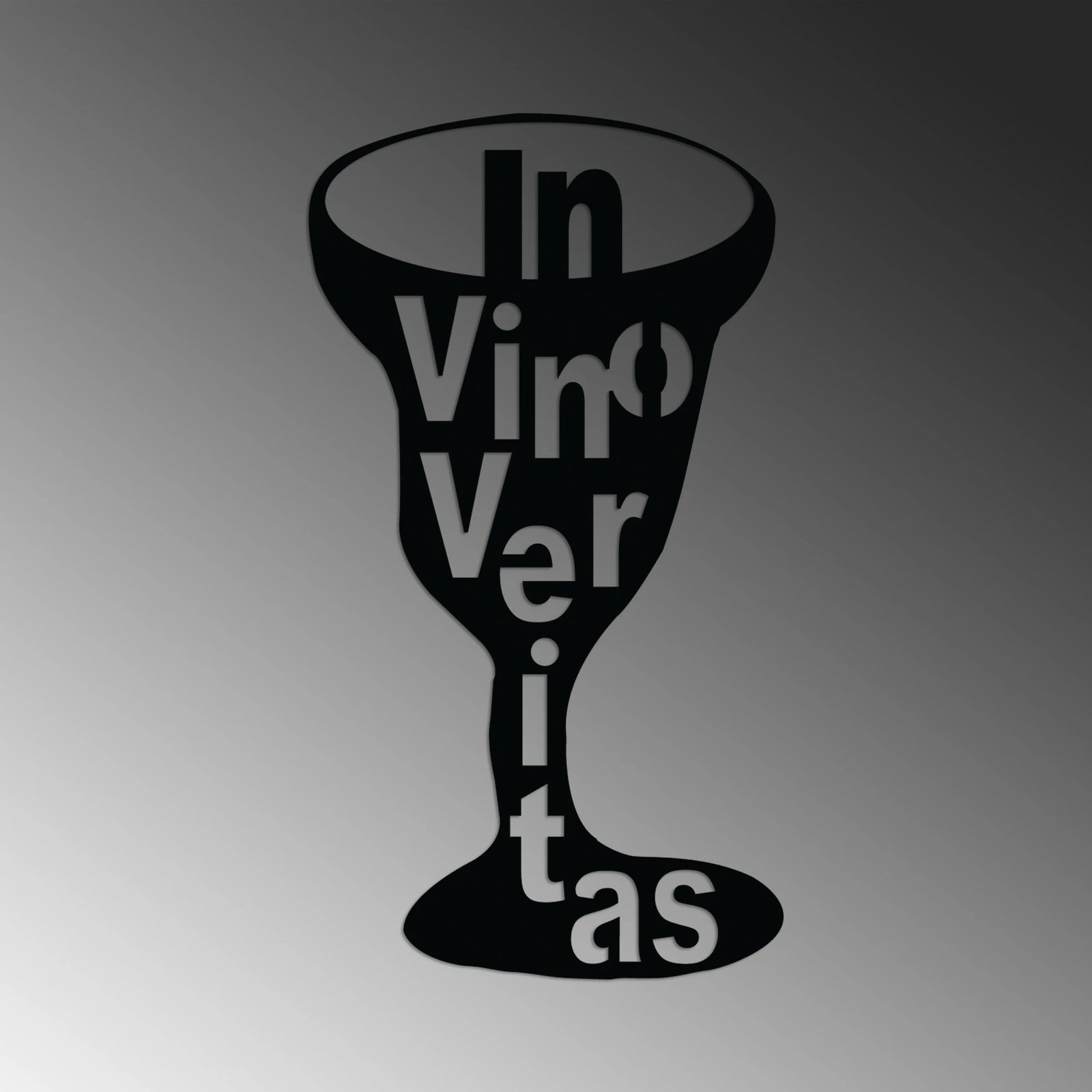 Aksesor dekorativ metalik për mur, Wallity Veritas 1, ngjyrë e zezë, 30x60cm